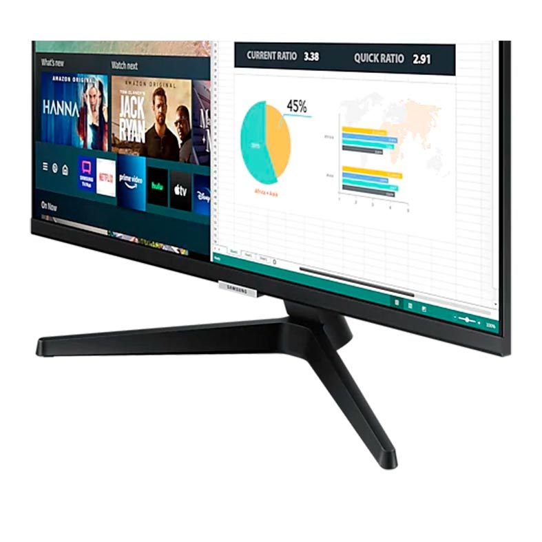 Monitor Smart Samsung M5, 24, IPS, FHD, 14ms, 60Hz, Bluetooth, HDR, HDMI, LS24AM506NLMZD