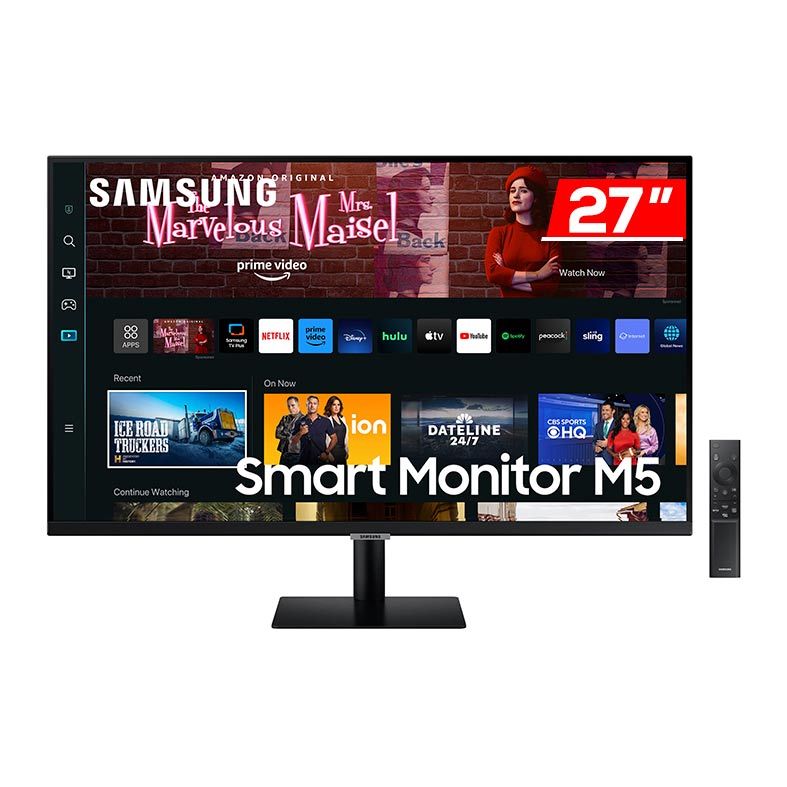 Monitor Smart Samsung M5, 27 Pol. VA, FHD, 4ms, 60Hz, Wifi, HDMI, LS27CM500ELXZD