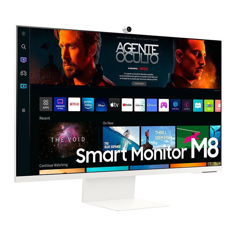 Monitor Smart Samsung M8, 32 Pol., VA, UHD, 4ms, 60Hz, USB, Branco, LS32BM801ULXZD