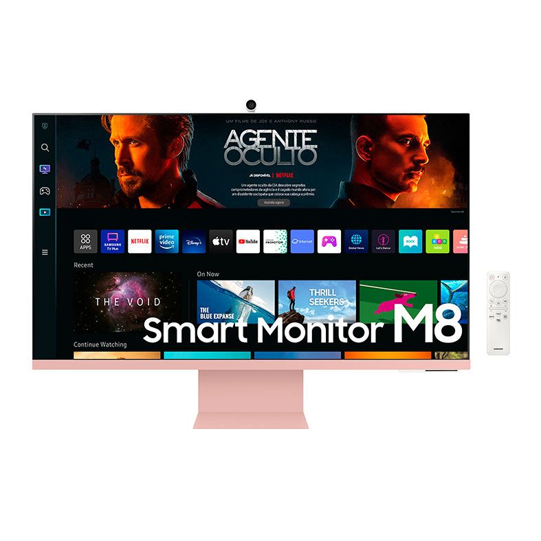 Monitor Smart Samsung M8, 32 Pol., VA, UHD, 4ms, 60Hz, USB, Rosa, LS32BM80PULXZD