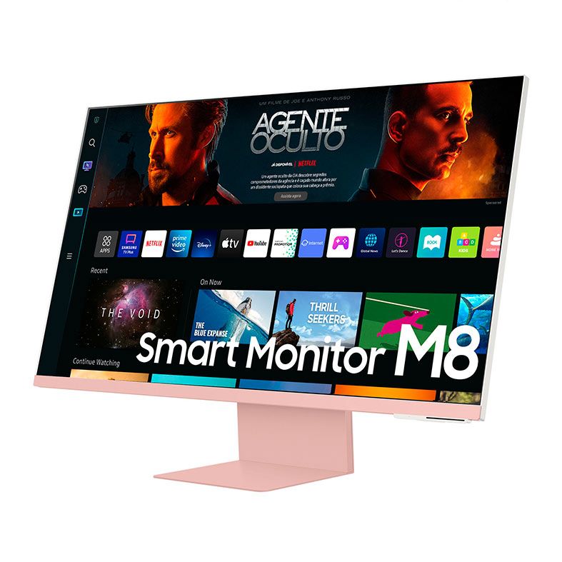 Monitor Smart Samsung M8, 32 Pol., VA, UHD, 4ms, 60Hz, USB, Rosa, LS32BM80PULXZD