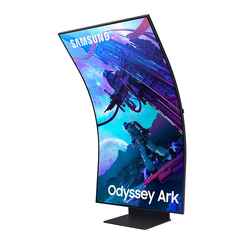 Monitor Samsung Odyssey ARK 2nd Gen, 55 Pol. VA Curvo, UHD 4K, 1ms, 165Hz, FreeSync Premium PRO, HDMI/DP, LS55CG97WNLXZD