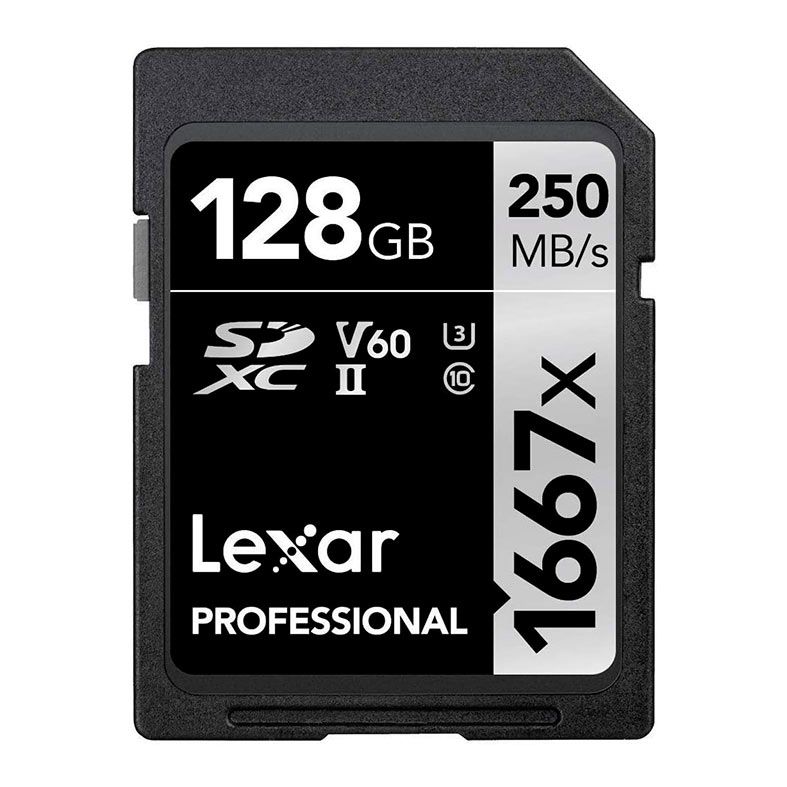 Cartao de Memoria Lexar Professional Silver Series, 128GB, SDXC UHS-II, LSD128CBNA1667