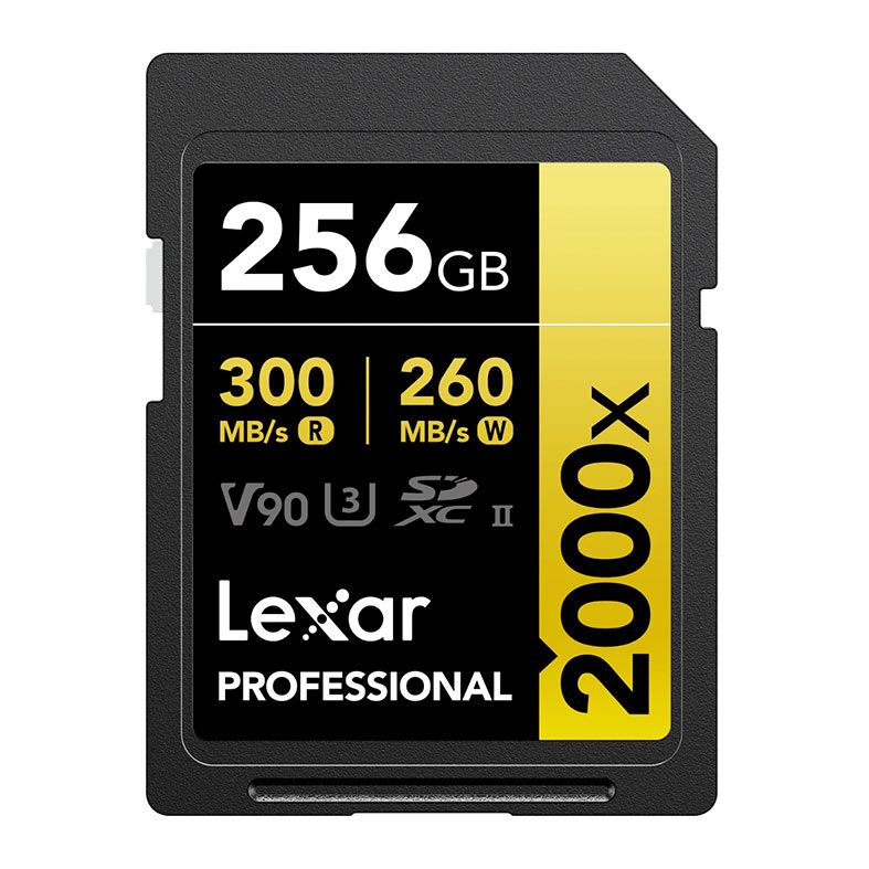 Cartao de Memoria Lexar Professional 2000X, 256GB, SDXC, UHS-II, LSD2000256G-BNNNU