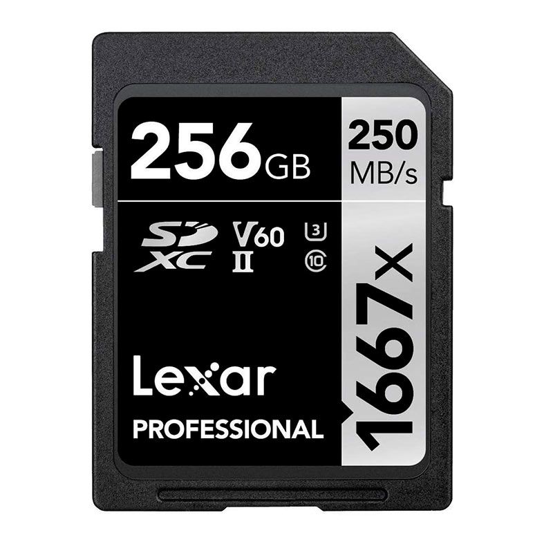 Cartao de Memoria Lexar Professional Silver Series, 256GB, SDXC UHS-II, LSD256CBNA1667