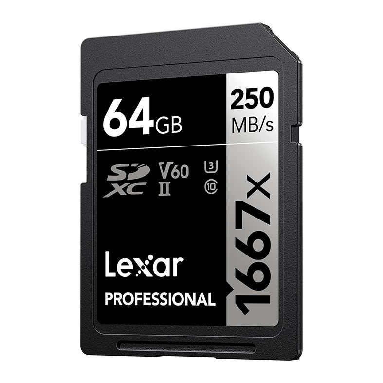 Cartao de Memoria Lexar Professional Silver Series, 64GB, SDXC UHS-II, LSD64GCBNA1667