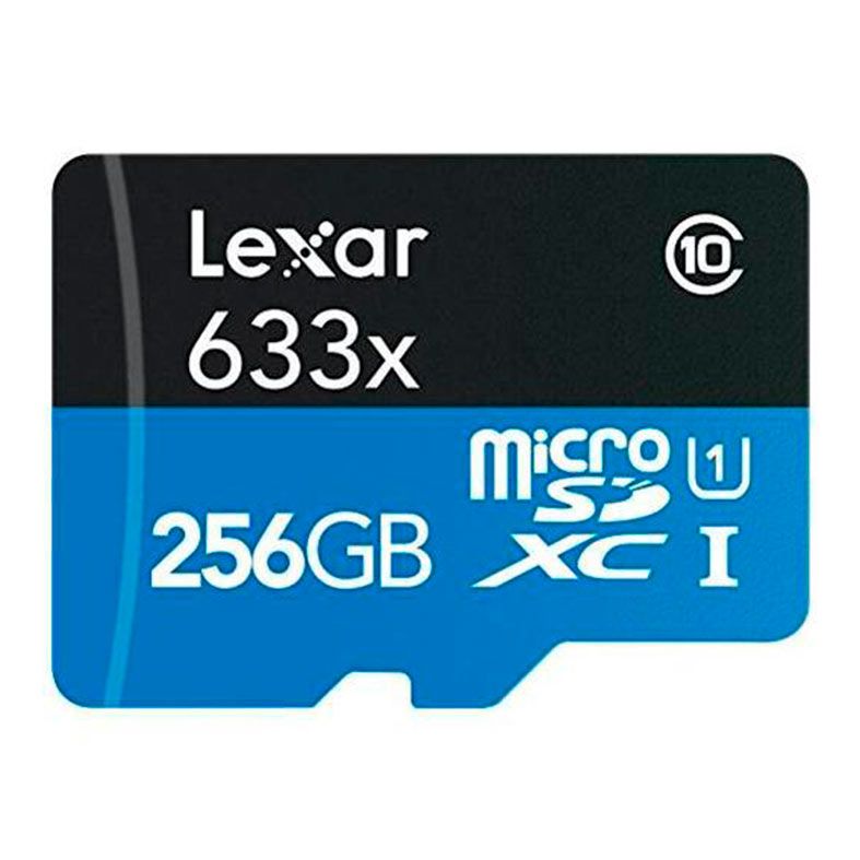 Cartao de Memoria Lexar Blue Series, 256GB, A1,V30,U3, MicroSDXC UHS-I + Adaptador, LSDMI256BBNL633A