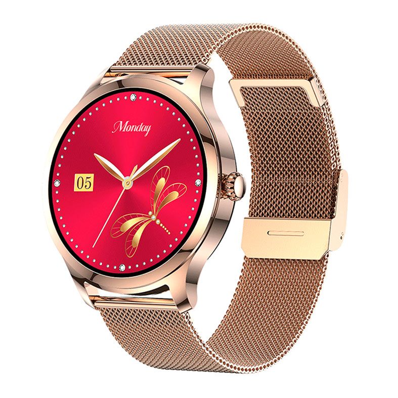 SmartWatch Level LVW-30, Compativel com Android e IOS, IP68, Dourado, LVW-30MG