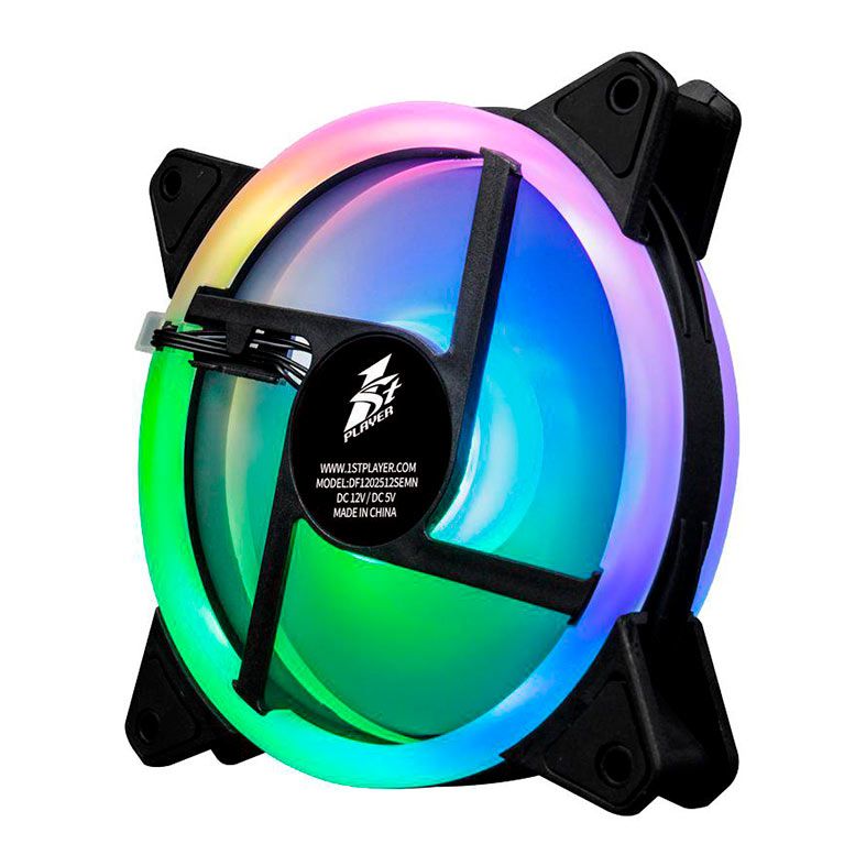 Kit Ventoinhas 1STPlayer Firemoon M1-Plus, 3x140mm, ARGB, M1-PLUS