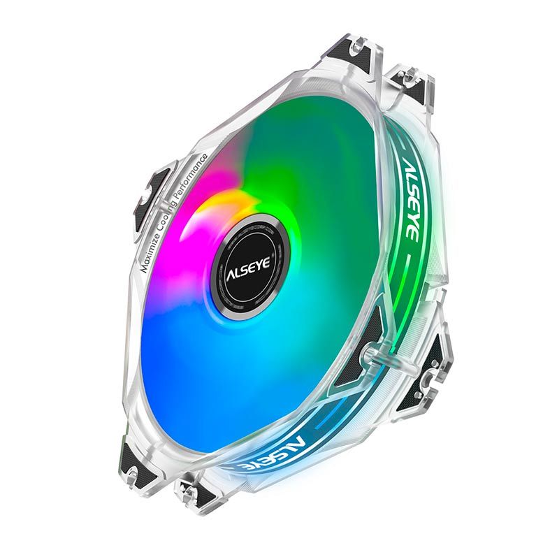 Ventoinha Alseye Max Series M120-P Transparent RGB 120mm, M120-P