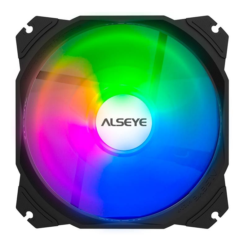 KIT Ventoinhas Alseye Max Series M120-P Black RGB 3x120mm, M120-P-BLACK-3xFANS