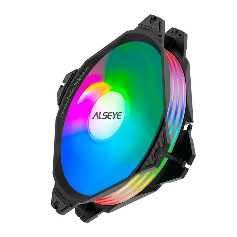 Kit Ventoinha Alseye M120 3in1, 120mm, Led ARGB, M120-PKITB