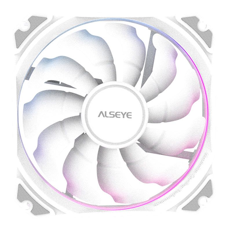 Ventoinha Alseye MAX M120-P, ARGB, 120mm, Branco, M120-PWA-ALSEYE