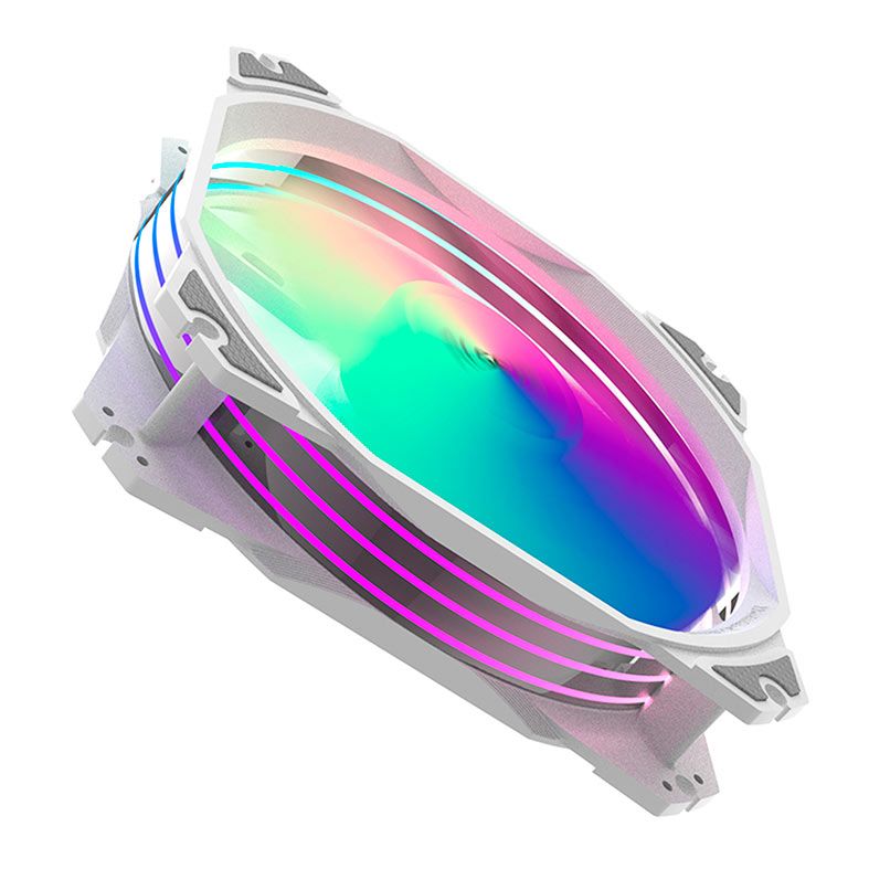 Ventoinha Alseye MAX M120-P, ARGB, 120mm, Branco, M120-PWA-ALSEYE