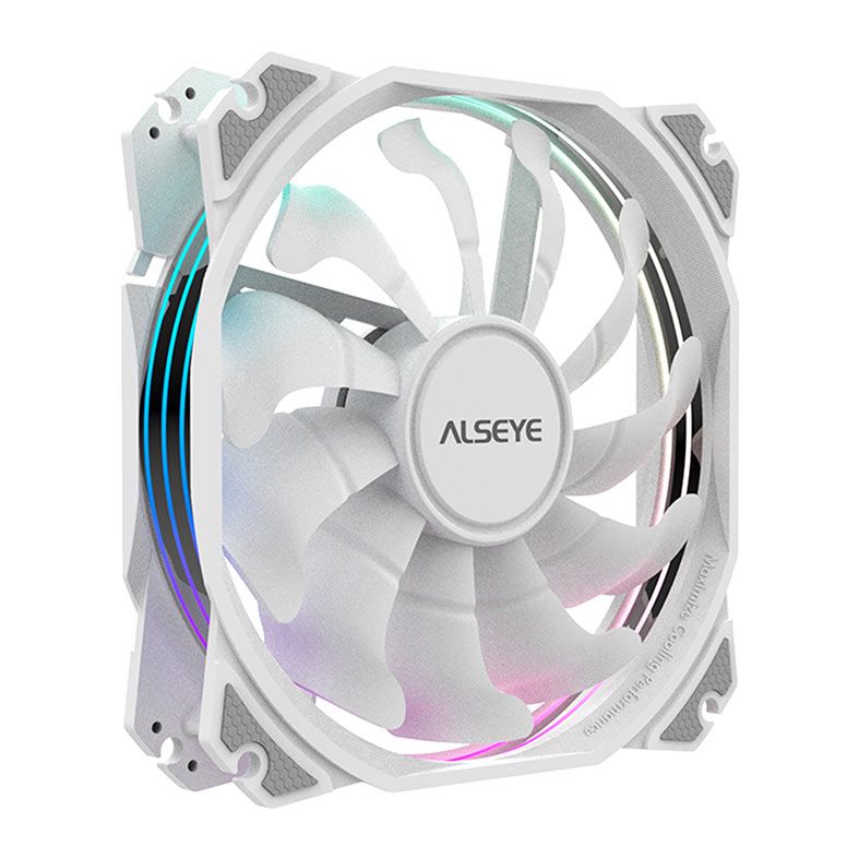 Ventoinha Alseye MAX M120-P, ARGB, 120mm, Branco, M120-PWA-ALSEYE