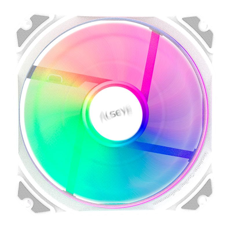 Ventoinha Alseye MAX M120-P, ARGB, 120mm, Branco, M120-PWA-ALSEYE