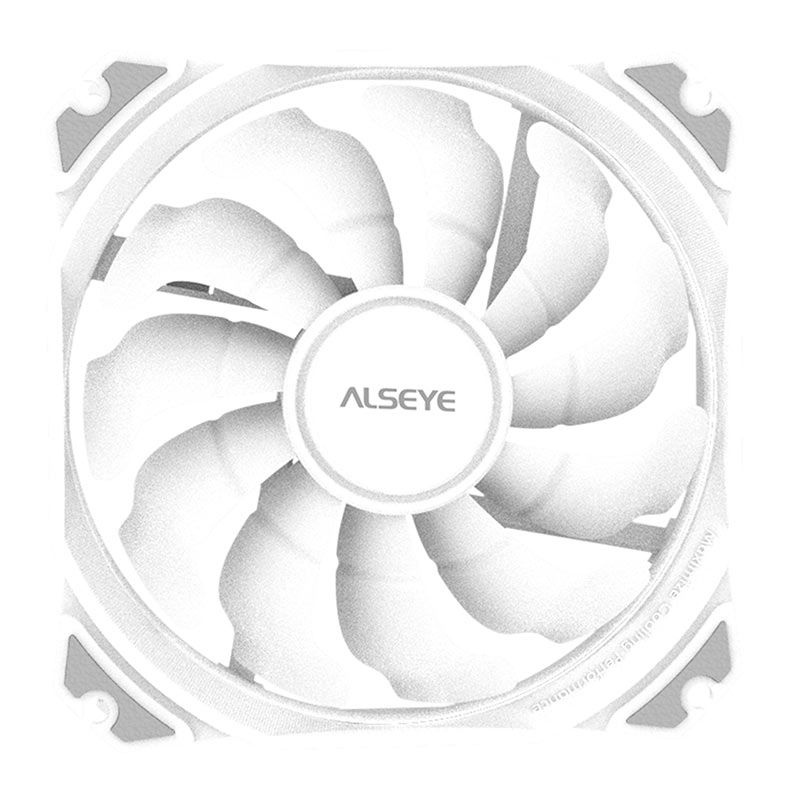 Ventoinha Alseye MAX M120-P, ARGB, 120mm, Branco, M120-PWA-ALSEYE