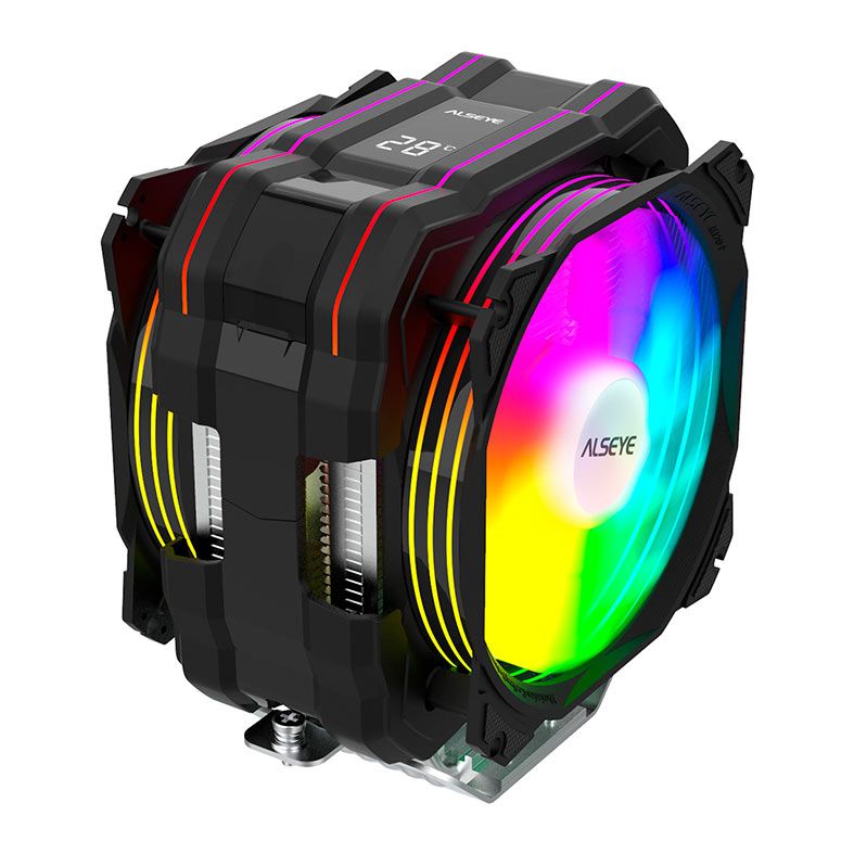 Cooler Para Processador Alseye M120D-B-PLUS, ARGB, 120mm, M120D-B-PLUS