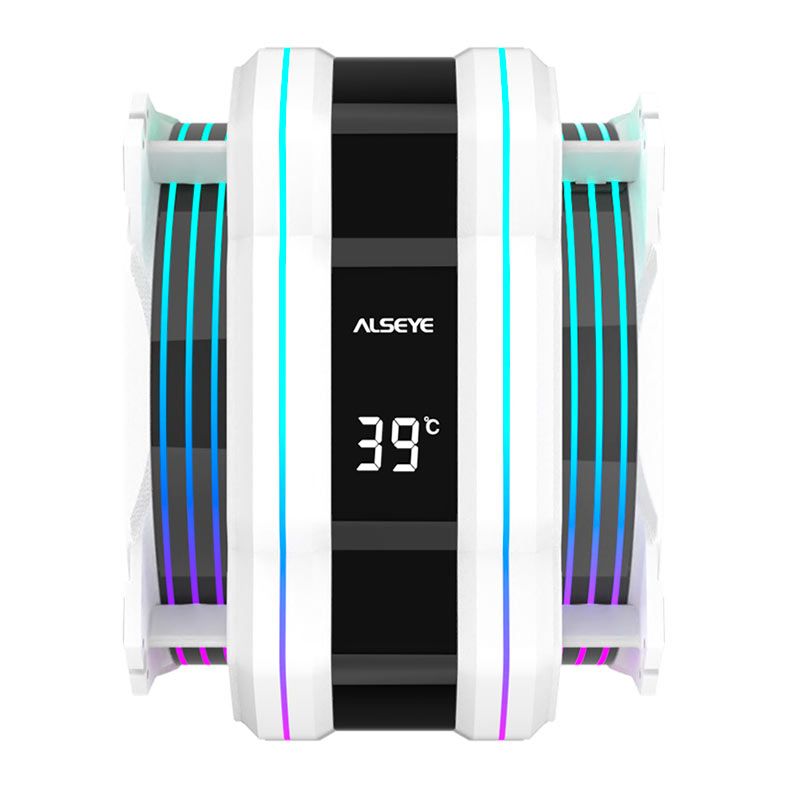 Cooler Alseye Max M120D Plus II, ARGB, 120mm, Branco, M120D-PLUSIIWH