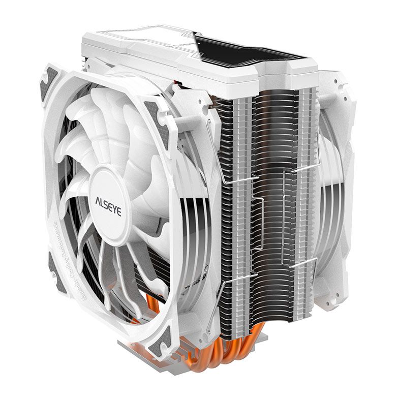 Cooler Para Processador Alseye M120D-W, ARGB, 120mm, Branco, M120D-W-ALSEYE