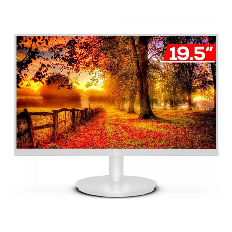 Monitor 3Green 19.5 LED, 19.5 Pol, FHD, 2ms, 75Hz, HDMI/VGA, Branco, M195BHD