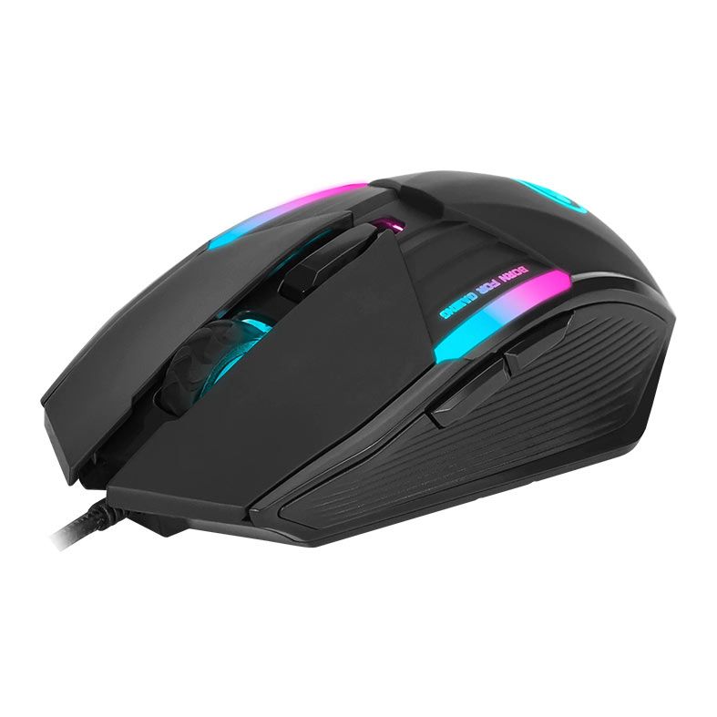 Mouse Gamer Marvo M291, Rainbow, USB, 6400DPI, 6 Botoes, Preto, M291