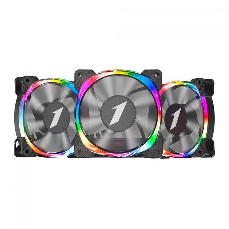 Kit Ventoinhas 1STPlayer M3, ARGB, 3x120mm, Preto, M3-BK