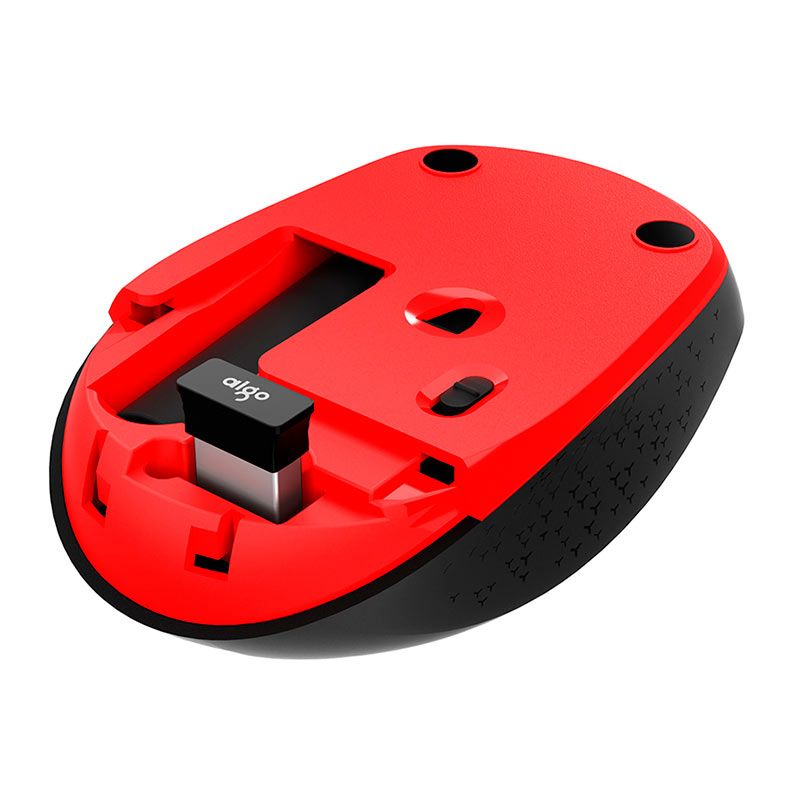 Mouse Aigo M33, 1600DPI, 3 Botoes, Bluetooth, Preto e Vermelho, M33 BLACK E RED