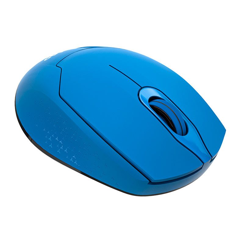Mouse Aigo M33, 1600DPI, 3 Botoes, Bluetooth, Azul e Preto, M33 BLUE E BLACK
