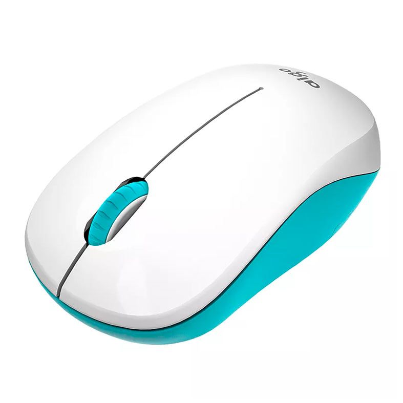 Mouse Aigo M35, 1600DPI, 3 Botoes, Bluetooth, Branco e Verde, M35 WHITE E GREEN