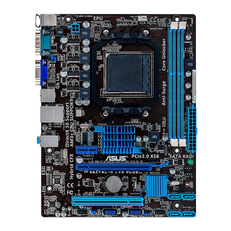 Placa Mae Asus M5A78L-M LX3 Plus, DDR3, Socket AMD AM3, M-ATX, Chipset AMD 760G, M5A78L-M-LX3-PLUS