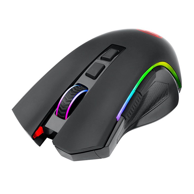 Mouse Gamer Redragon Griffin, RGB, 8000DPI, 7 Botoes, Wireless, Preto, M602-KS-V2
