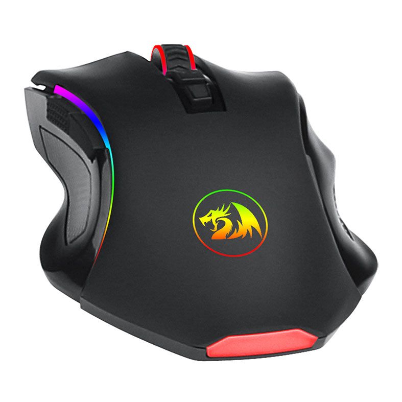 Mouse Gamer Redragon Griffin, RGB, 8000DPI, 7 Botoes, Wireless, Preto, M602-KS-V2