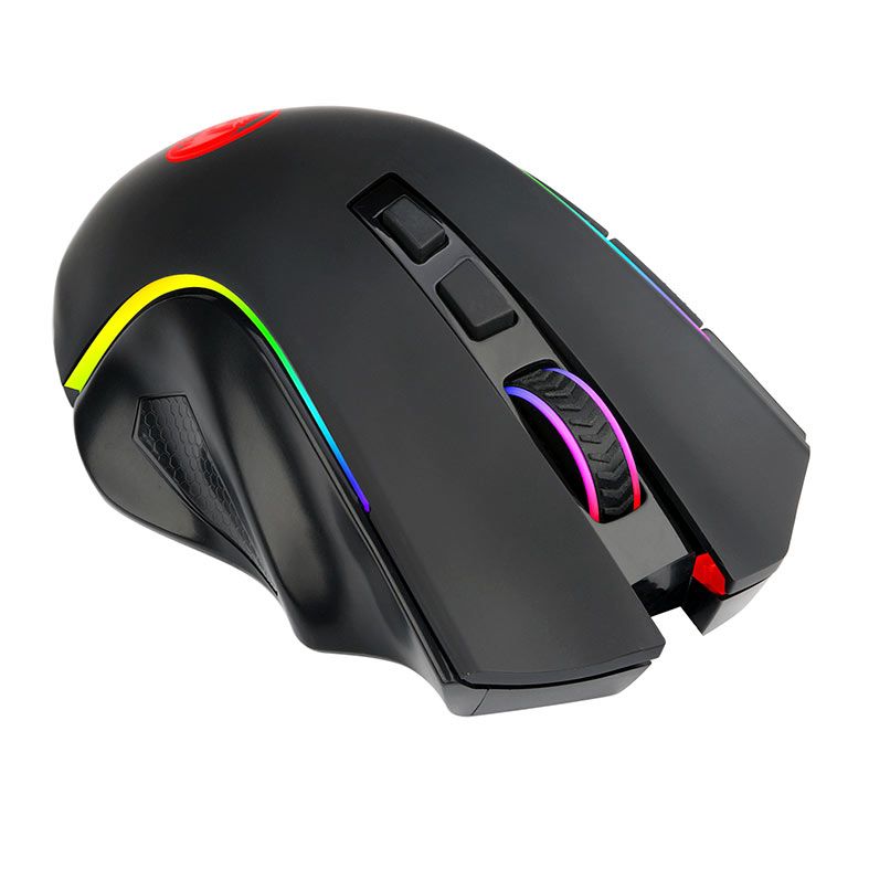 Mouse Gamer Redragon Griffin, RGB, 8000DPI, 7 Botoes, Wireless, Preto, M602-KS-V2