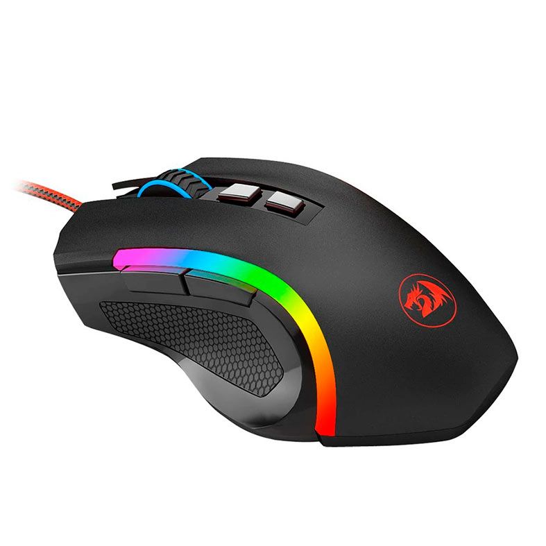 Kit Mouse e Mousepad Redragon, Mouse Griffin 7200DPI + Mousepad Suzaku Extended, M607-BA