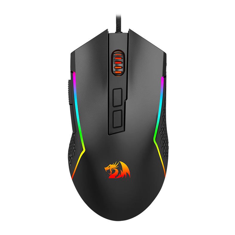 Mouse Gamer Redragon Trident Lite, RGB, 8000DPI, 7 Botoes, Preto, M613-RGB
