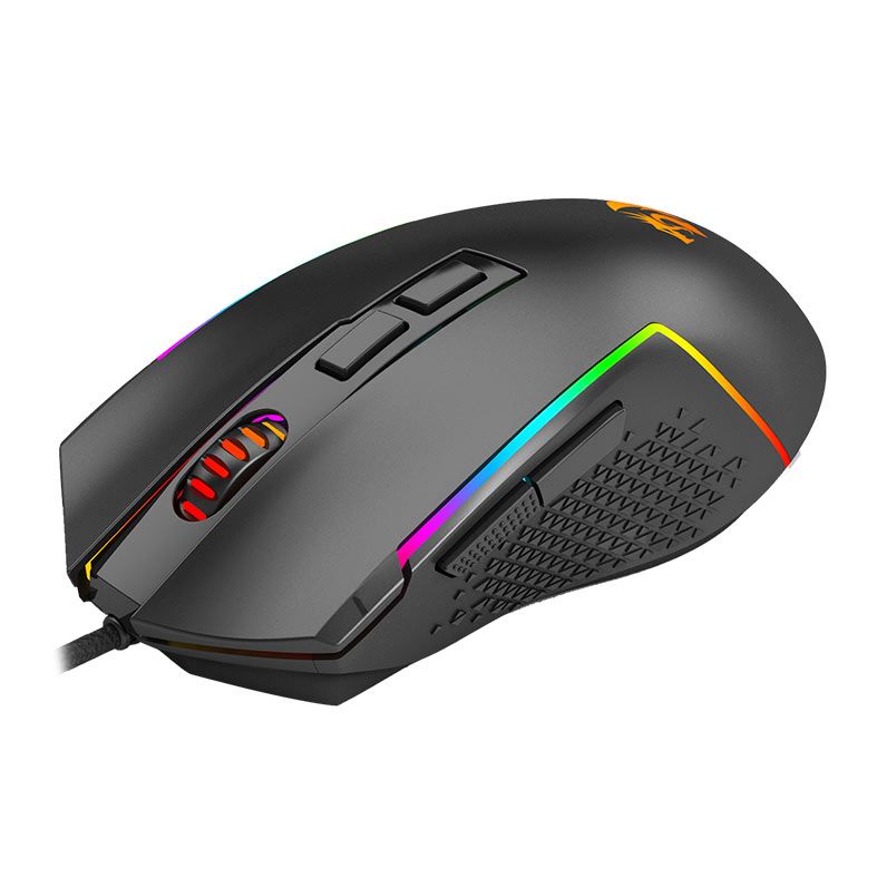 Mouse Gamer Redragon Trident Lite, RGB, 8000DPI, 7 Botoes, Preto, M613-RGB