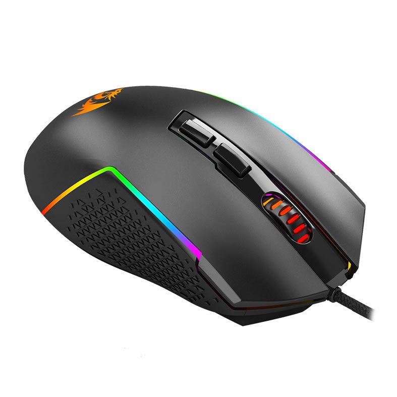 Mouse Gamer Redragon Trident Lite, RGB, 8000DPI, 7 Botoes, Preto, M613-RGB