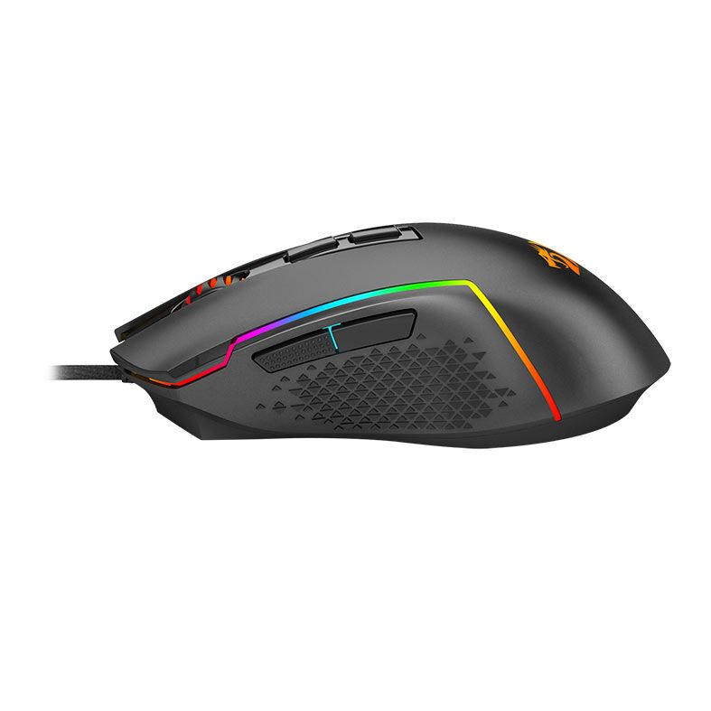 Mouse Gamer Redragon Trident Lite, RGB, 8000DPI, 7 Botoes, Preto, M613-RGB