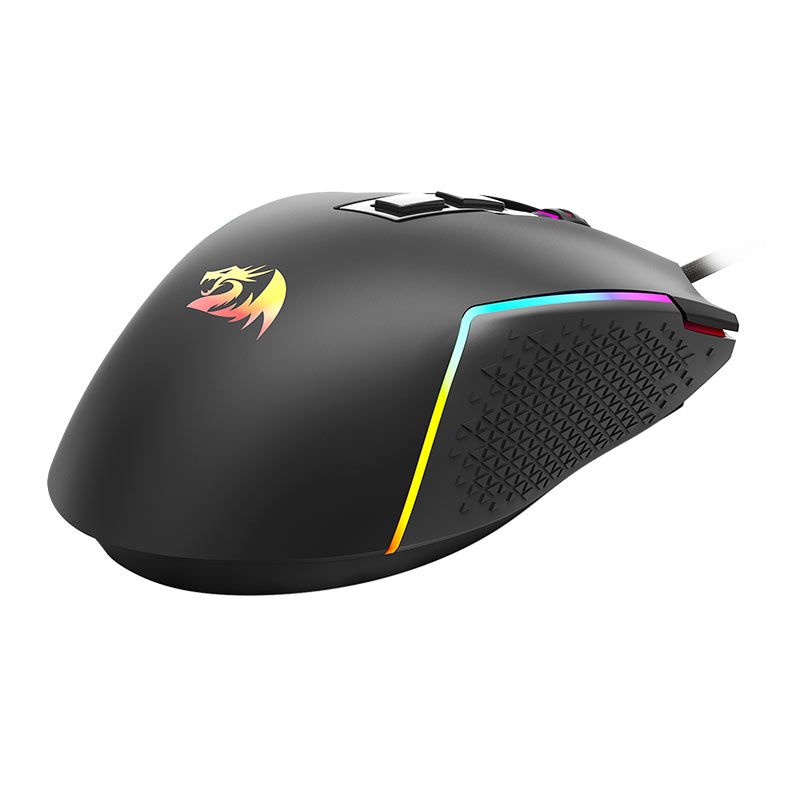 Mouse Gamer Redragon Trident Lite, RGB, 8000DPI, 7 Botoes, Preto, M613-RGB