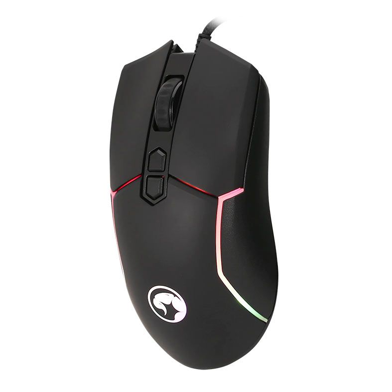 Mouse Gamer Marvo M655, RGB, USB, 12000DPI, 7 Botoes, Preto, M655
