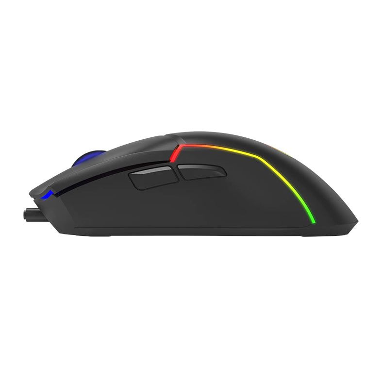 Mouse Gamer Marvo M655, RGB, USB, 12000DPI, 7 Botoes, Preto, M655