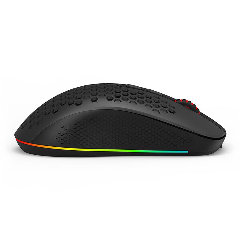 Mouse Redragon Hana, RGB, 7200DPI, 7 Botoes, Wireless, Preto, M694-RGB