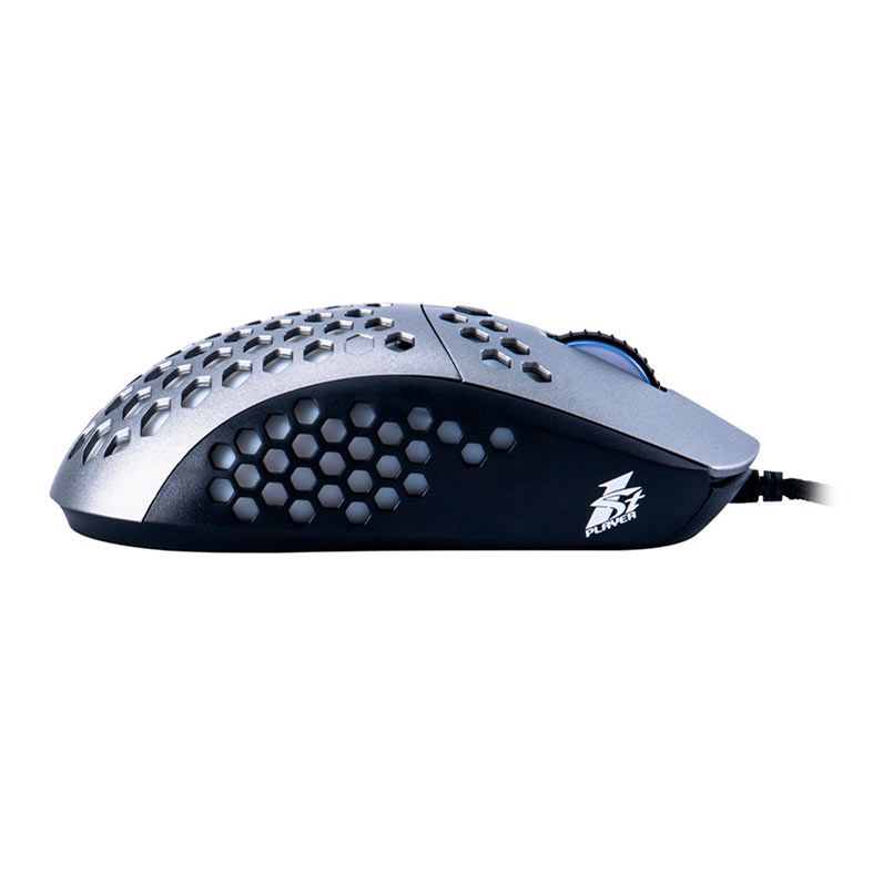 Mouse Gamer 1STPlayer M6, RGB, 10000DPI, 6 Botoes, Cinza, M6RGB