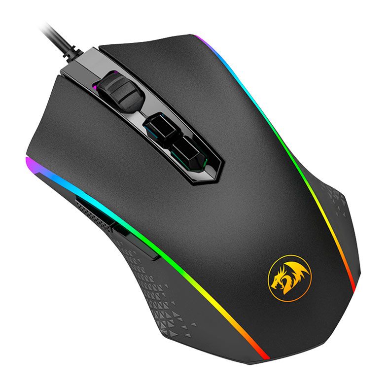 Mouse Gamer Redragon Memeanlion Chroma Lite, RGB, 4200DPI, 6 Botoes, USB, Preto, M710L-K