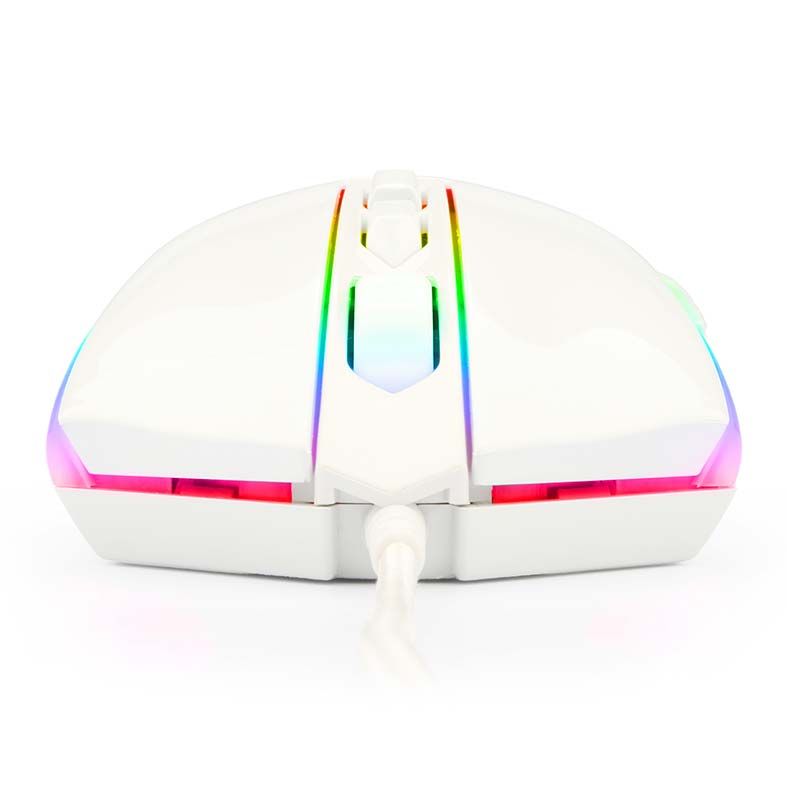 Mouse Gamer Redragon Memeanlion Lunar White RGB 10000DPI, M710W-RGB