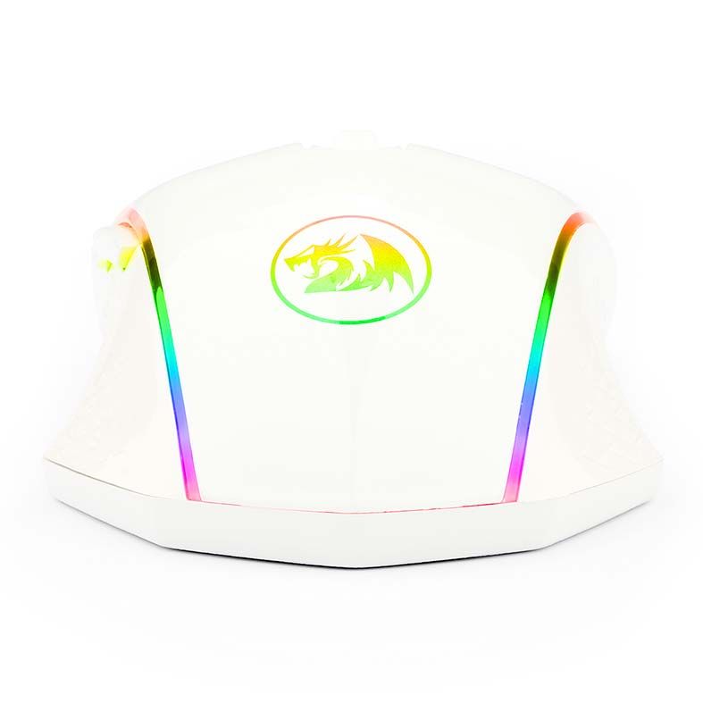 Mouse Gamer Redragon Memeanlion Lunar White RGB 10000DPI, M710W-RGB