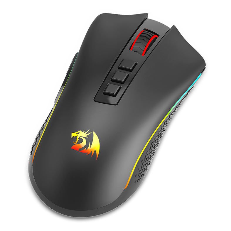 Mouse Gamer Redragon Cobra Pro, Wireless, RGB, 16000 DPI, 8 Botoes, Preto, M711-PRO