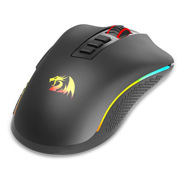 Mouse Gamer Redragon Cobra Pro, Wireless, RGB, 16000 DPI, 8 Botoes, Preto, M711-PRO