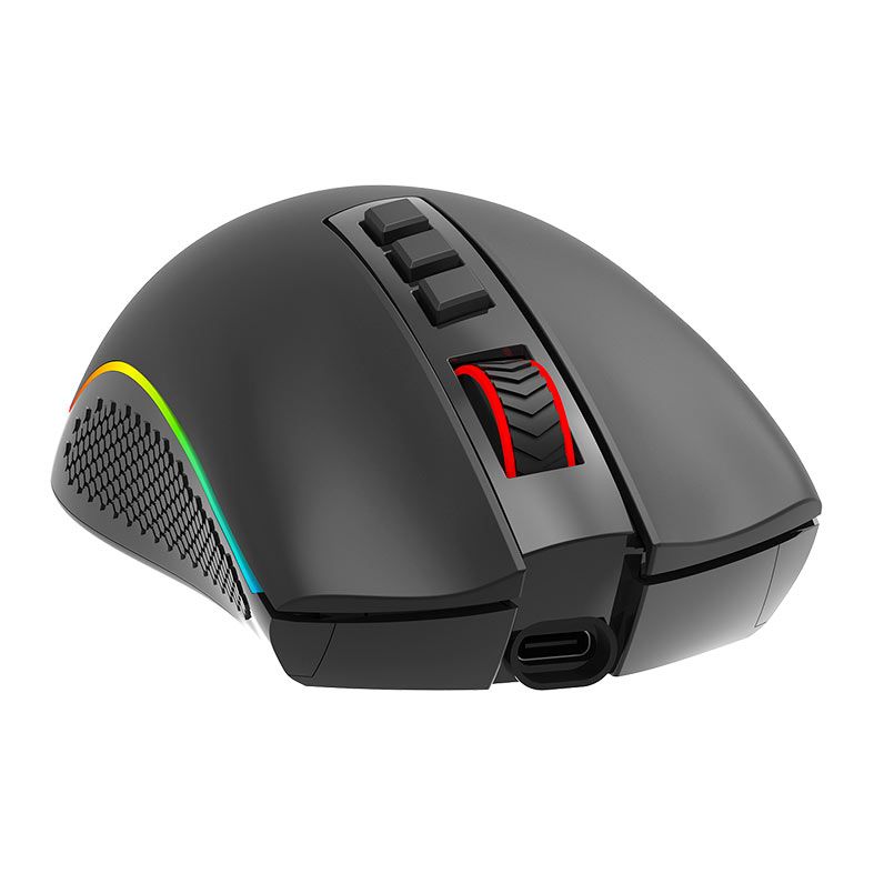 Mouse Gamer Redragon Cobra Pro, Wireless, RGB, 16000 DPI, 8 Botoes, Preto, M711-PRO